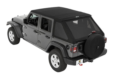 Trektop Slantback Soft Top For Jeep 2018-Current Wrangler JL 4 Door Bestop