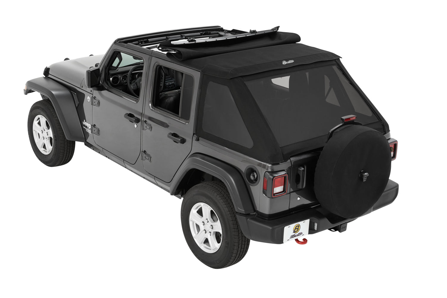Bestop Trektop Slantback Soft Top For Jeep 2018-Current Wrangler JL 4 Door Bestop
