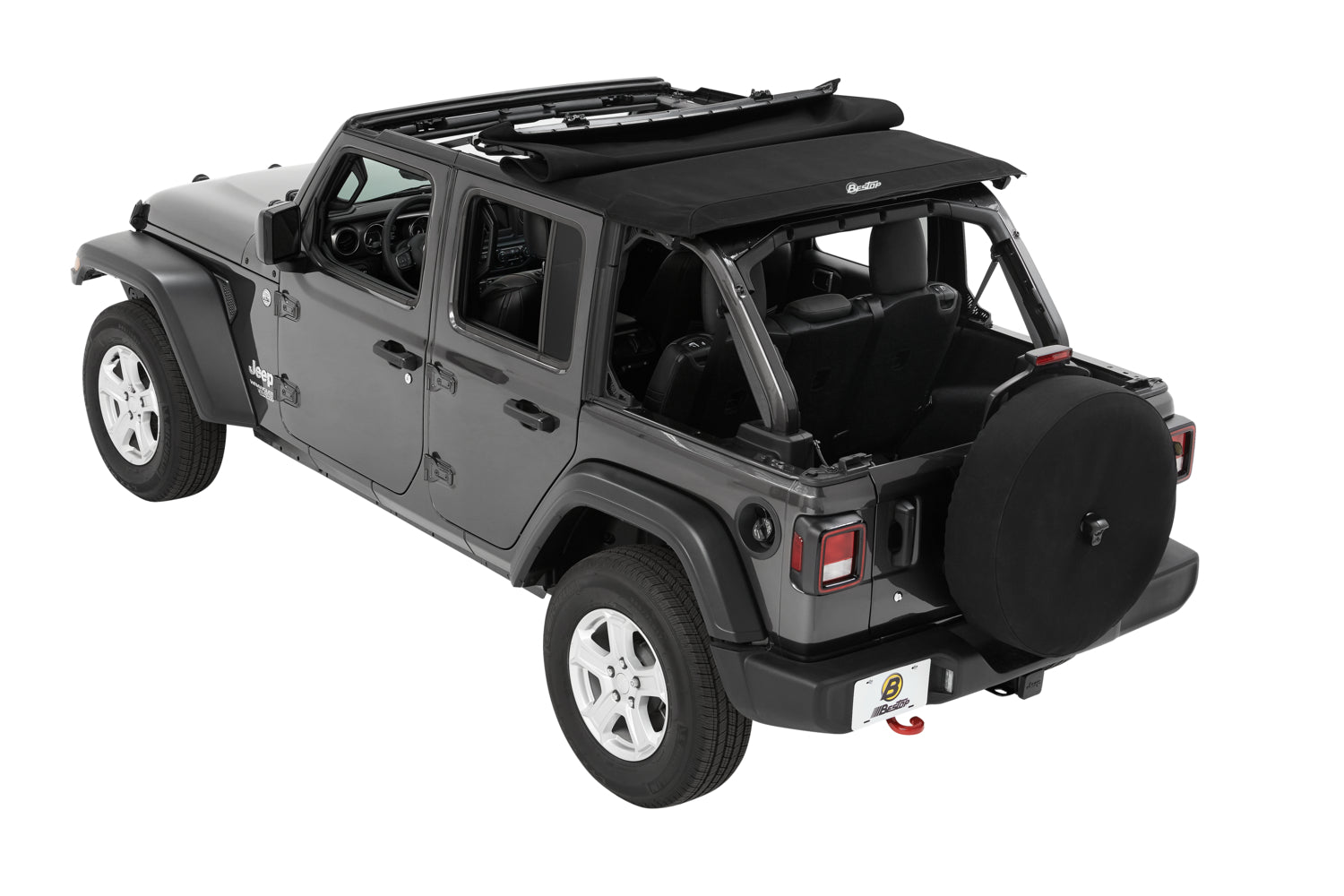 Bestop Trektop Slantback Soft Top For Jeep 2018-Current Wrangler JL 4 Door Bestop