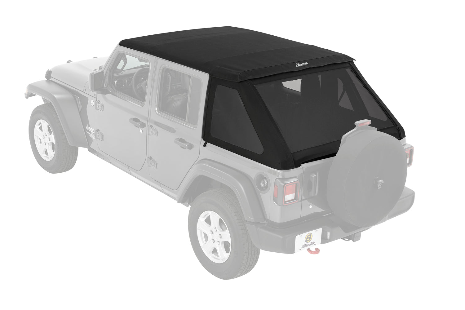 Bestop Trektop Slantback Soft Top For Jeep 2018-Current Wrangler JL 4 Door Bestop