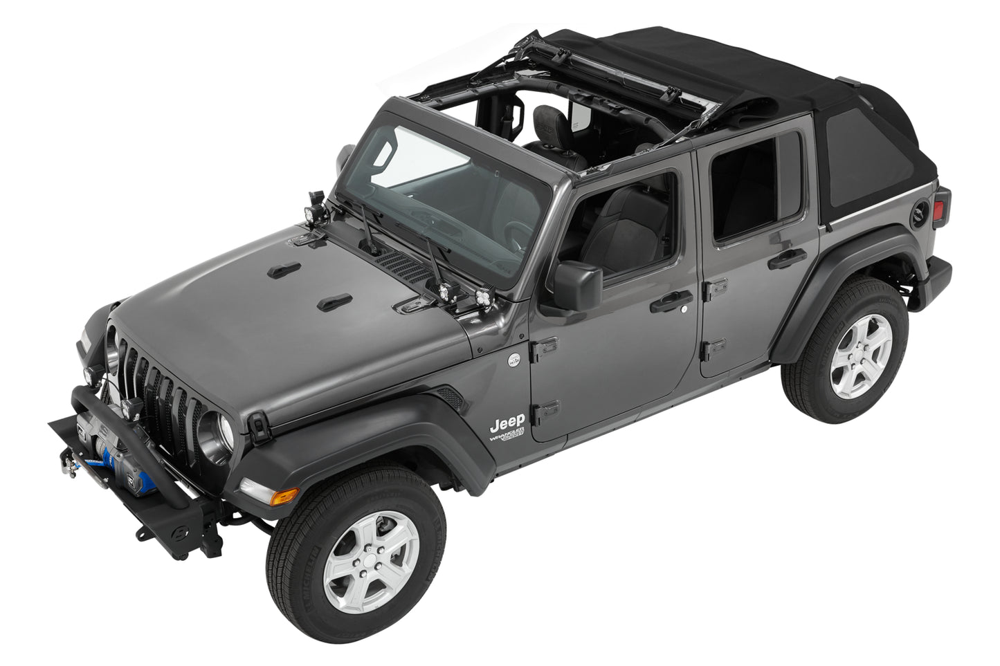 Bestop Trektop Slantback Soft Top For Jeep 2018-Current Wrangler JL 4 Door Bestop