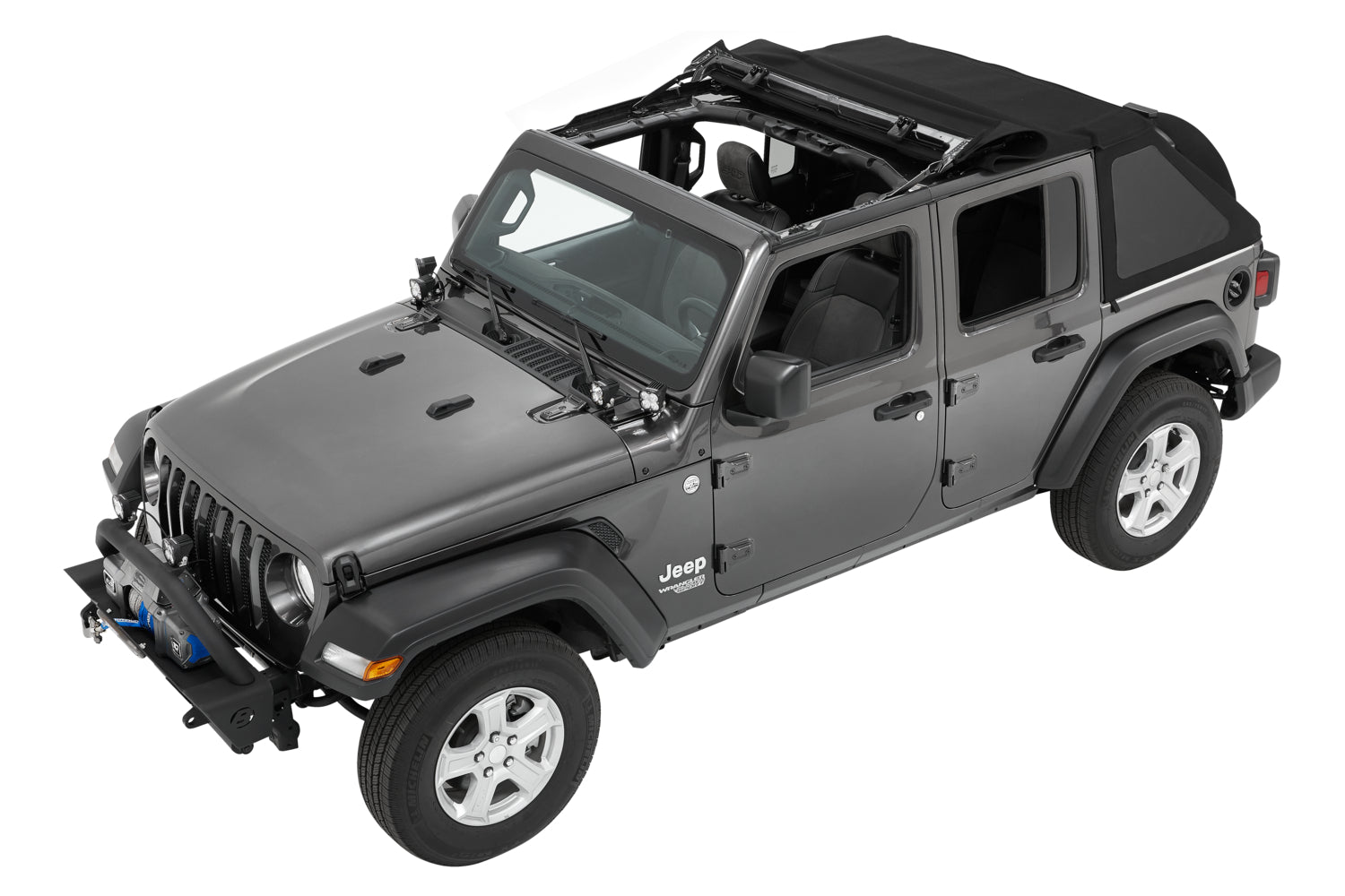 Bestop Trektop Slantback Soft Top For Jeep 2018-Current Wrangler JL 4 Door Bestop