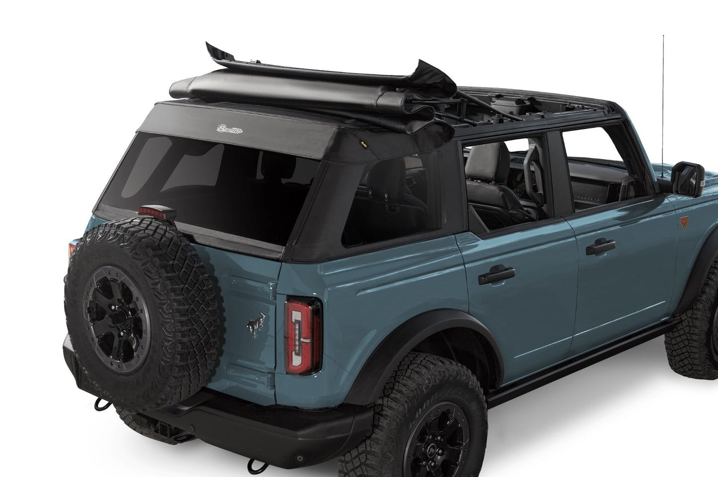 Bestop Trektop Slantback Soft Top For Ford 2021-2024 Bronco 4 Door No Raptor Premium Fabric Bestop