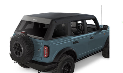 Trektop Slantback Soft Top For Ford 2021-2024 Bronco 4 Door No Raptor Premium Fabric Bestop-1