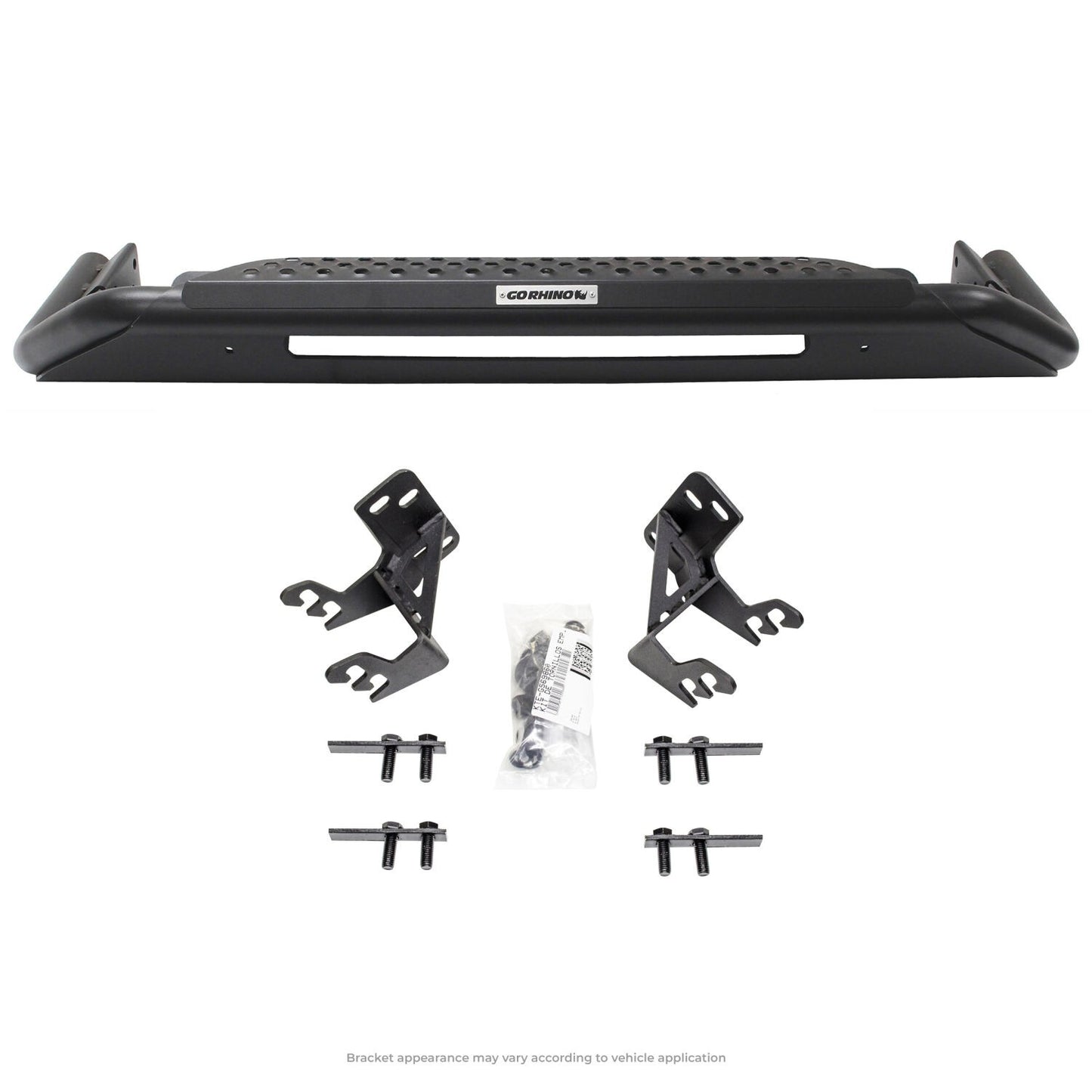 RC3 LR with Mounting Brackets Textured Black 2017-2022 Ford F-250/F-350 Go Rhino-2