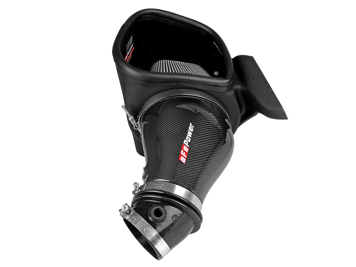 Track Series Carbon Fiber Intake System w/ Pro Dry S Filter Jeep Grand Cherokee Trackhawk (WK2) 2018 V8-6.2L (sc) aFe Power-2