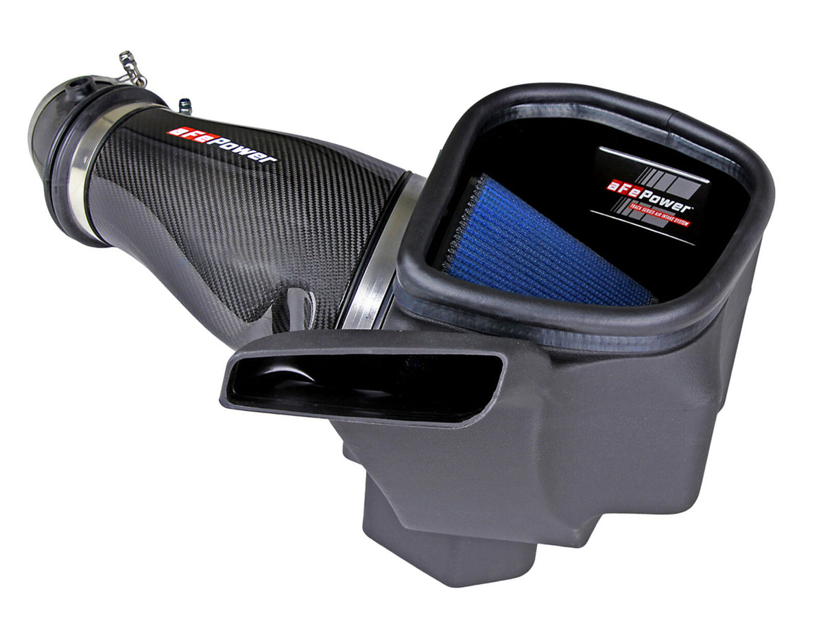 Track Series Carbon Fiber Intake System w/ Pro 5R Filter Jeep Grand Cherokee Trackhawk (WK2) 2018 V8-6.2L (sc) aFe Power-3