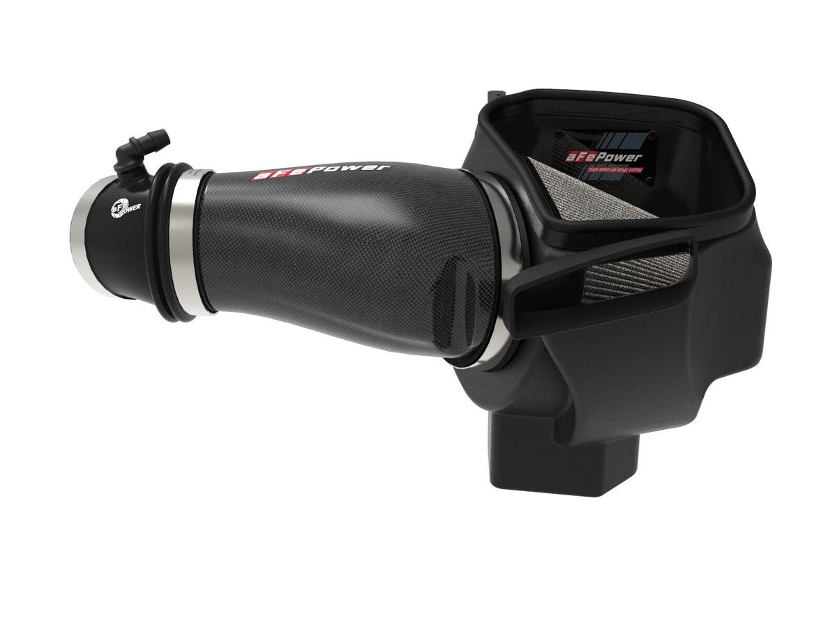 Track Series Carbon Fiber Intake System w/ Pro Dry S Filter Jeep Grand Cherokee Trackhawk (WK2) 19-21/ Dodge Durango Hellcat 21-26 V8-6.2L (sc) aFe Power-3