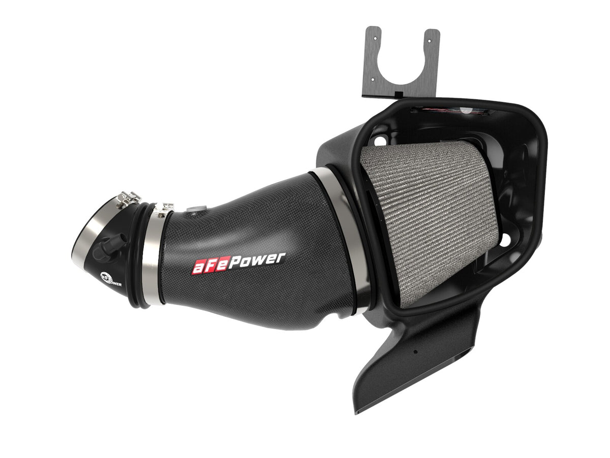 Track Series Carbon Fiber Intake System w/ Pro Dry S Filter Jeep Grand Cherokee Trackhawk (WK2) 19-21/ Dodge Durango Hellcat 21-26 V8-6.2L (sc) aFe Power-4