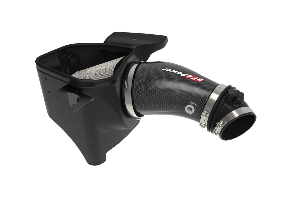 Track Series Carbon Fiber Intake System w/ Pro Dry S Filter Jeep Grand Cherokee Trackhawk (WK2) 19-21/ Dodge Durango Hellcat 21-26 V8-6.2L (sc) aFe Power-5