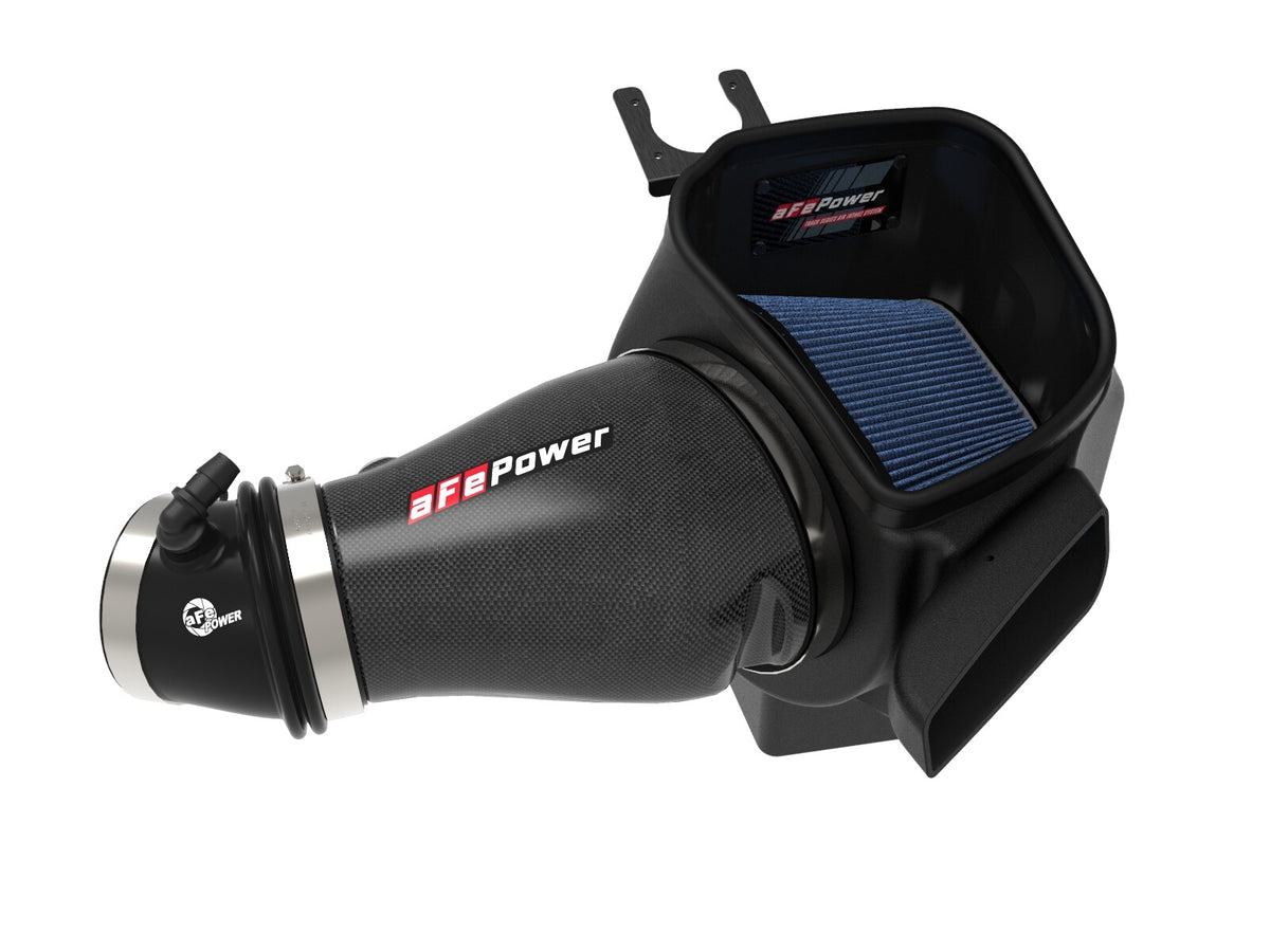 Track Series Carbon Fiber Intake System w/ Pro 5R Filter Jeep Grand Cherokee Trackhawk (WK2) 19-21/ Dodge Durango Hellcat 21-26 V8-6.2L (sc) aFe Power-2