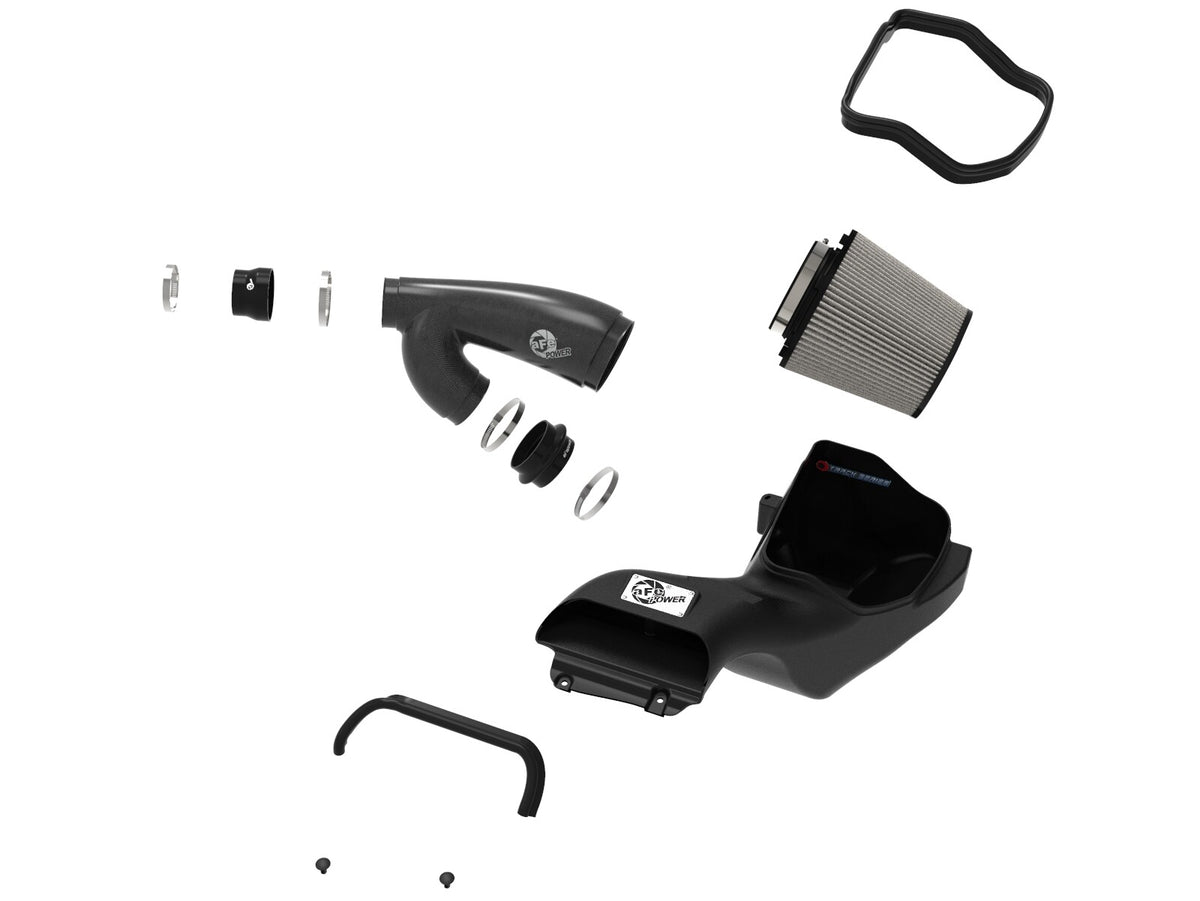 Track Series Carbon Fiber Intake System w/ Pro Dry S Filter Ford F-150 Raptor 17-20 V6-3.5L (tt) aFe Power-1