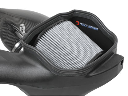 Track Series Carbon Fiber Intake System w/ Pro Dry S Filter Ford F-150 Raptor 17-20 V6-3.5L (tt) aFe Power-5