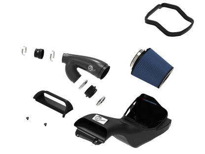 Track Series Carbon Fiber Intake System w/ Pro 5R Filter Ford F-150 Raptor 17-20 V6-3.5L (tt) aFe Power-1