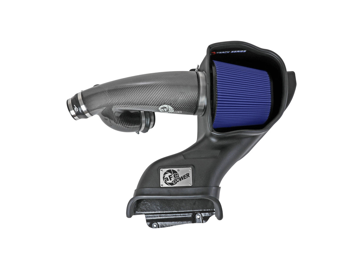 Track Series Carbon Fiber Intake System w/ Pro 5R Filter Ford F-150 Raptor 17-20 V6-3.5L (tt) aFe Power-5