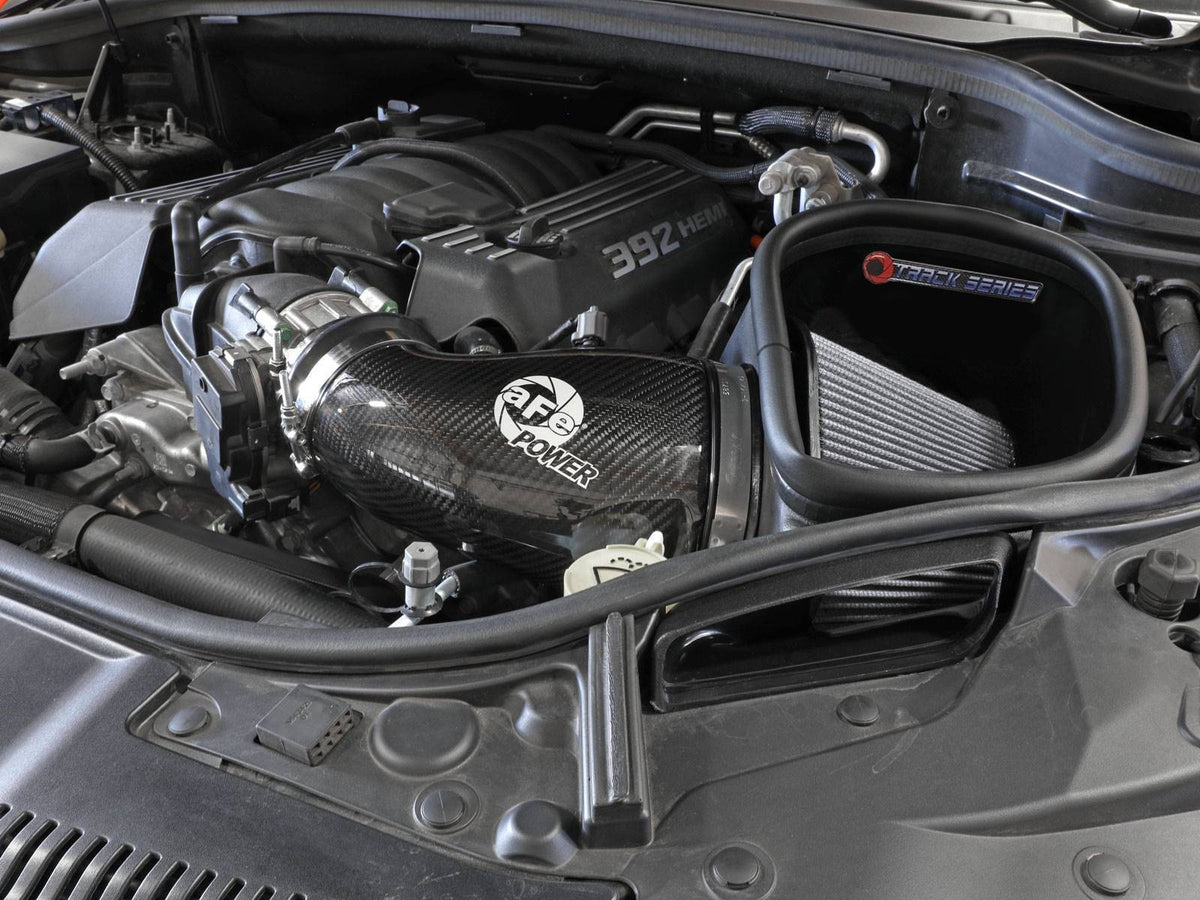 Track Series Carbon Fiber Intake System w/ Pro Dry S Filter Jeep Grand Cherokee (WK2) 12-21/ Dodge Durango SRT 18-24 V8-6.4L Hemi aFe Power-5