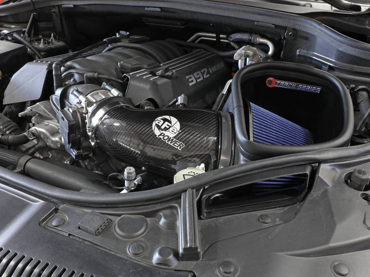 Track Series Carbon Fiber Intake System w/ Pro 5R Filter Jeep Grand Cherokee (WK2) 12-21/ Dodge Durango SRT 18-24 V8-6.4L Hemi aFe Power-5