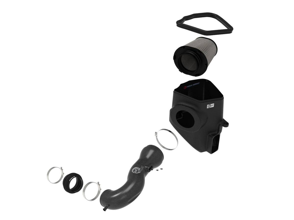 Track Series Carbon Fiber Intake System w/ Pro Dry S Filter GM Trucks/SUVs 19-26 V8-5.3/6.2L aFe Power-1