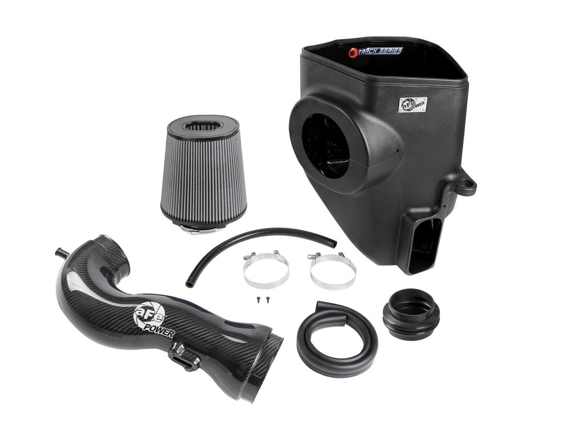 Track Series Carbon Fiber Intake System w/ Pro Dry S Filter GM Trucks/SUVs 19-26 V8-5.3/6.2L aFe Power-2