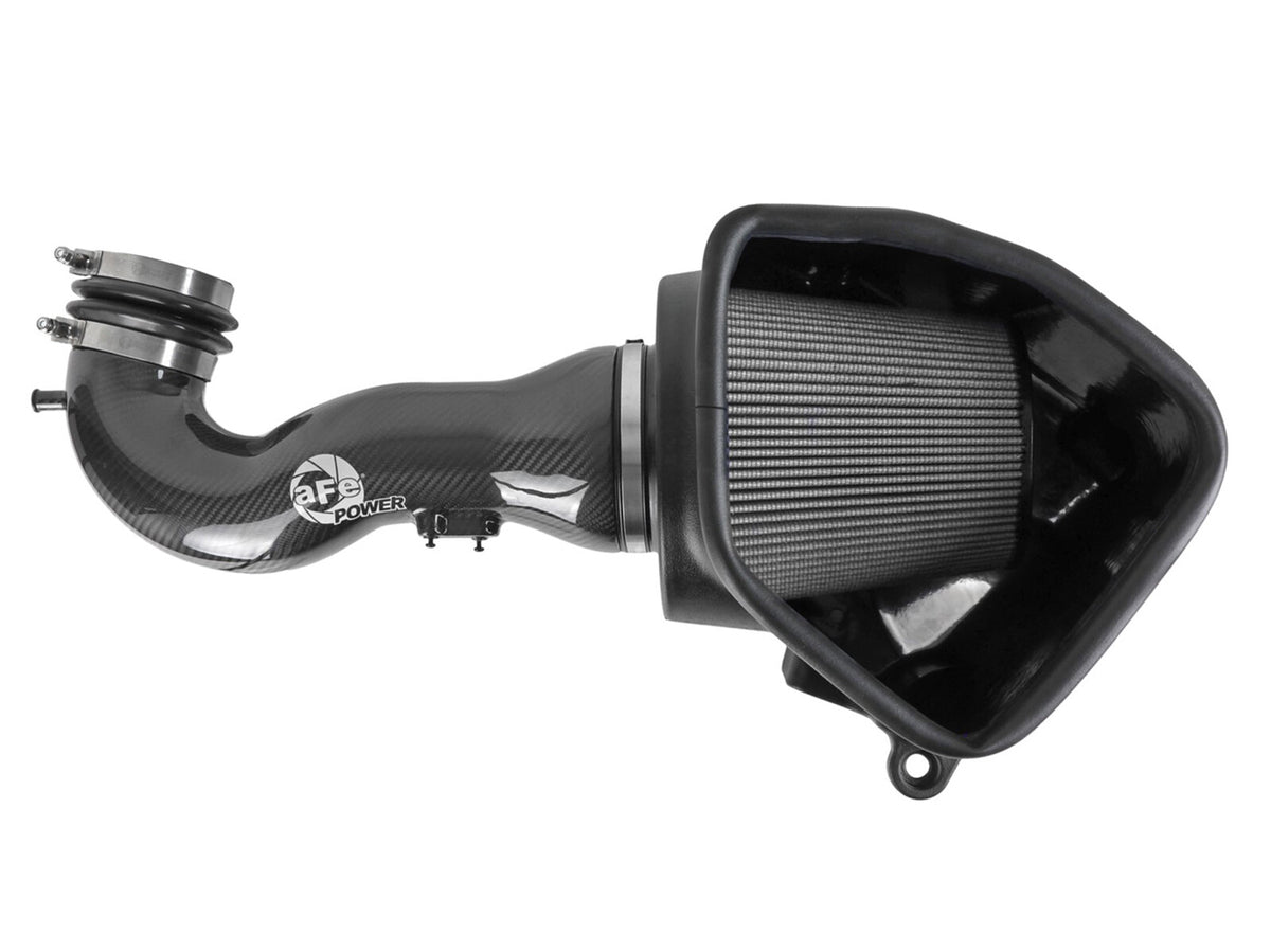 Track Series Carbon Fiber Intake System w/ Pro Dry S Filter GM Trucks/SUVs 19-26 V8-5.3/6.2L aFe Power-5