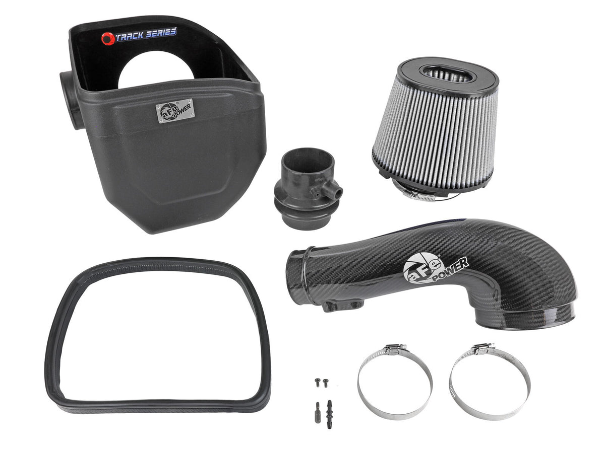 Track Series Carbon Fiber Intake System w/ Pro Dry S Filter Nissan Patrol (Y61) 17-24 L6-4.8L aFe Power-1