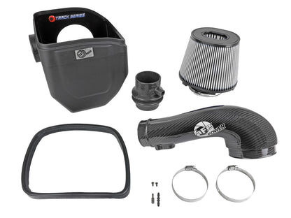 Track Series Carbon Fiber Intake System w/ Pro Dry S Filter Nissan Patrol (Y61) 17-24 L6-4.8L aFe Power-1