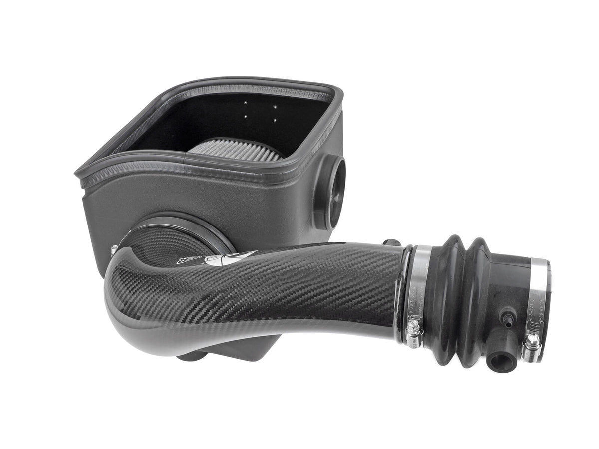 Track Series Carbon Fiber Intake System w/ Pro Dry S Filter Nissan Patrol (Y61) 17-24 L6-4.8L aFe Power-2
