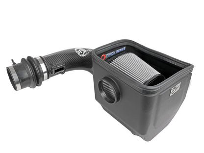 Track Series Carbon Fiber Intake System w/ Pro Dry S Filter Nissan Patrol (Y61) 17-24 L6-4.8L aFe Power-5