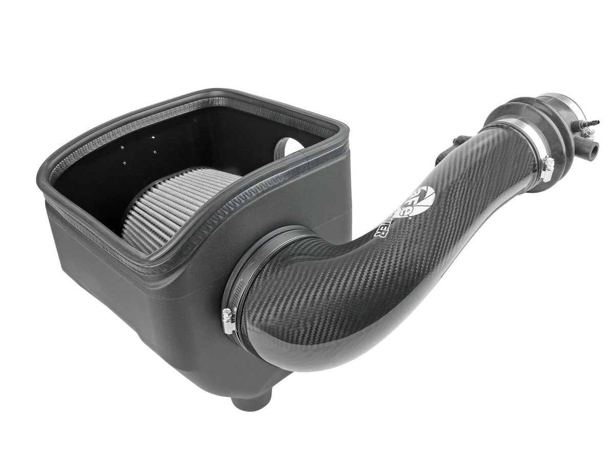 Track Series Carbon Fiber Intake System w/ Pro Dry S Filter Nissan Patrol (Y61) 17-24 L6-4.8L aFe Power-6