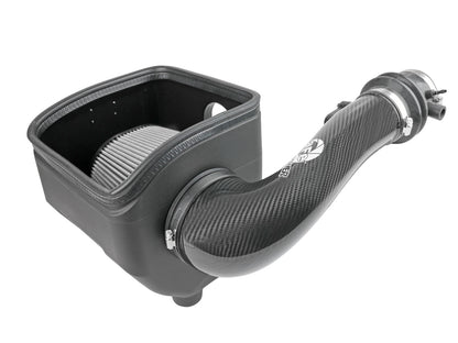 Track Series Carbon Fiber Intake System w/ Pro Dry S Filter Nissan Patrol (Y61) 17-24 L6-4.8L aFe Power-6