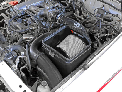 Track Series Carbon Fiber Intake System w/ Pro Dry S Filter Nissan Patrol (Y61) 17-24 L6-4.8L aFe Power-7