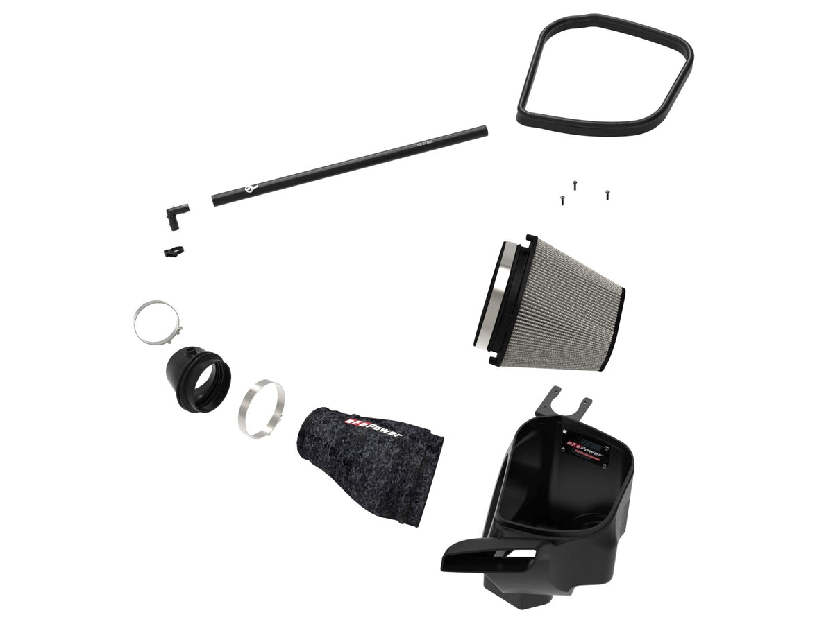 Track Series Carbon Fiber Intake System w/ Pro Dry S Filter Dodge Durango SRT Hellcat 21-26 V8-6.2L (sc) aFe Power-1