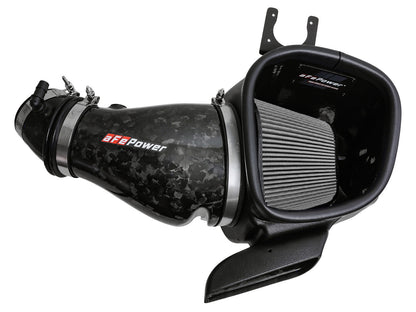 Track Series Carbon Fiber Intake System w/ Pro Dry S Filter Dodge Durango SRT Hellcat 21-26 V8-6.2L (sc) aFe Power-4