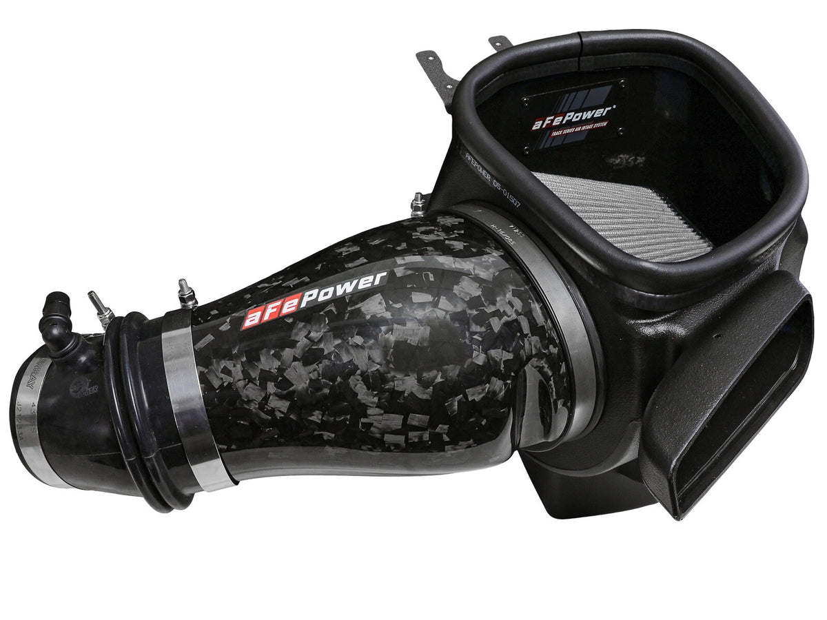 Track Series Carbon Fiber Intake System w/ Pro Dry S Filter Dodge Durango SRT Hellcat 21-26 V8-6.2L (sc) aFe Power-5