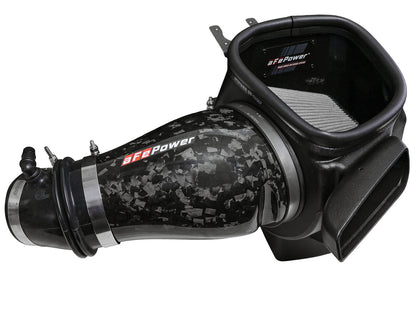 Track Series Carbon Fiber Intake System w/ Pro Dry S Filter Dodge Durango SRT Hellcat 21-26 V8-6.2L (sc) aFe Power-5