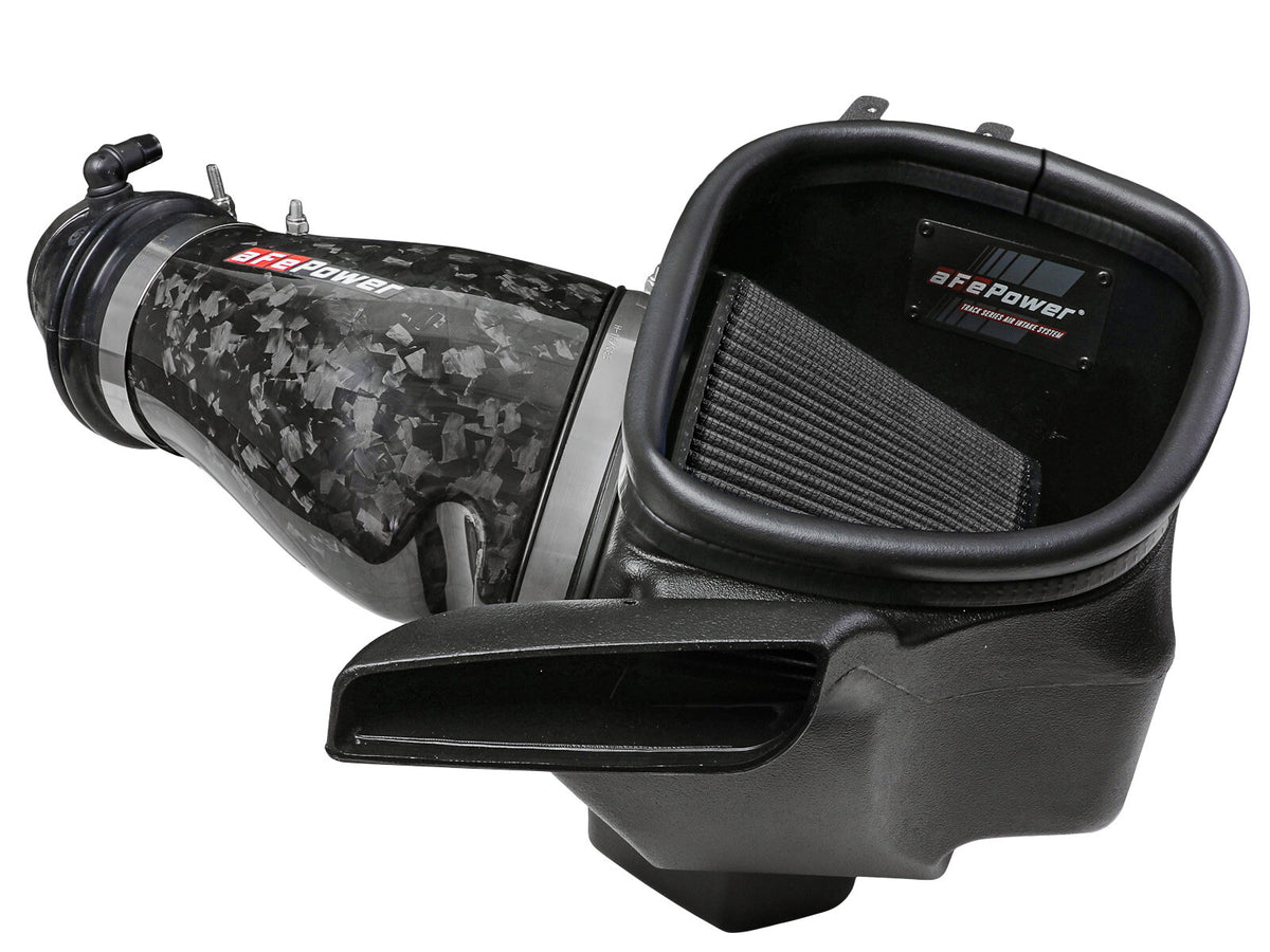 Track Series Carbon Fiber Intake System w/ Pro 5R Filter Black Dodge Durango SRT Hellcat 21-26 V8-6.2L (sc) aFe Power