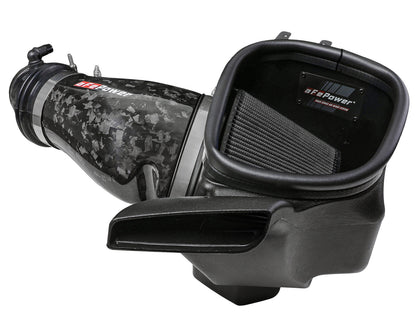 Track Series Carbon Fiber Intake System w/ Pro 5R Filter Black Dodge Durango SRT Hellcat 21-26 V8-6.2L (sc) aFe Power