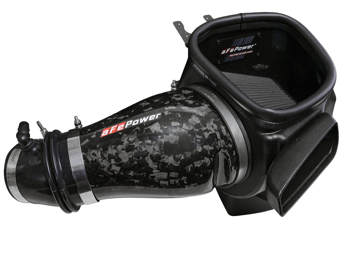 Track Series Carbon Fiber Intake System w/ Pro 5R Filter Black Dodge Durango SRT Hellcat 21-26 V8-6.2L (sc) aFe Power-2