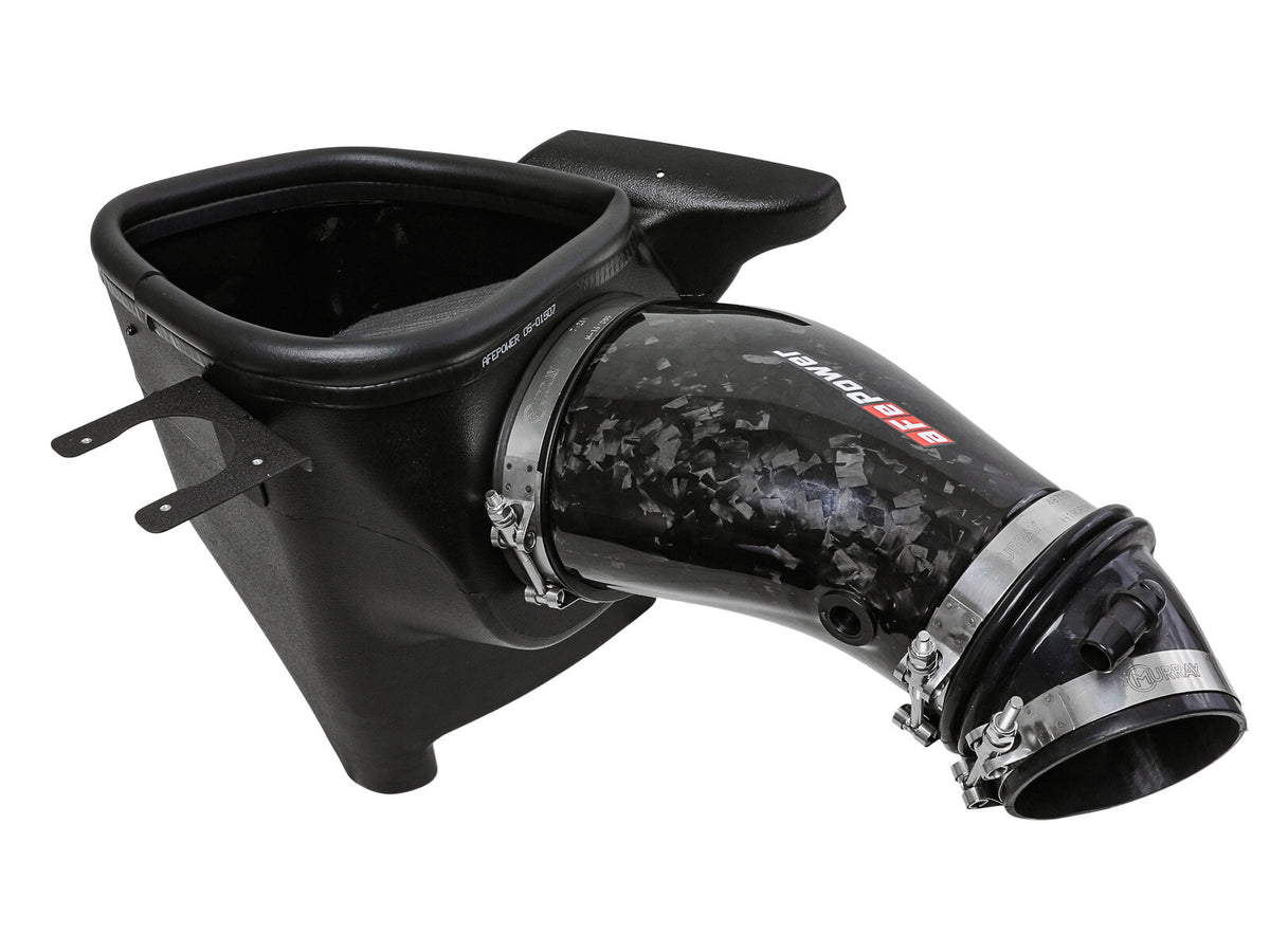 Track Series Carbon Fiber Intake System w/ Pro 5R Filter Black Dodge Durango SRT Hellcat 21-26 V8-6.2L (sc) aFe Power-5