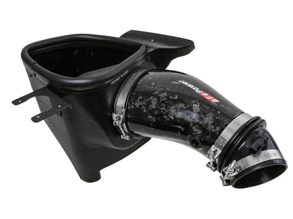Track Series Carbon Fiber Intake System w/ Pro 5R Filter Black Dodge Durango SRT Hellcat 21-26 V8-6.2L (sc) aFe Power-5