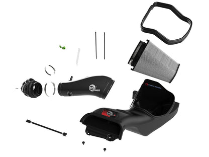 Track Series Carbon Fiber Intake System w/ Pro Dry S Filter Ford F-150 Raptor R 23-26 V8-5.2L (sc) aFe Power-1