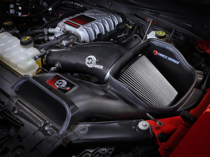 Track Series Carbon Fiber Intake System w/ Pro Dry S Filter Ford F-150 Raptor R 23-26 V8-5.2L (sc) aFe Power-6