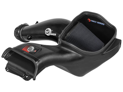 Track Series Carbon Fiber Intake System w/ Pro 5R Filter Black Ford F-150 Raptor R 23-26 V8-5.2L (sc) aFe Power