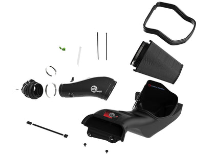 Track Series Carbon Fiber Intake System w/ Pro 5R Filter Black Ford F-150 Raptor R 23-26 V8-5.2L (sc) aFe Power-1