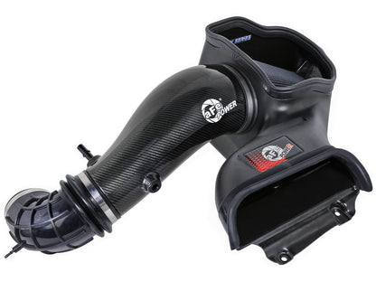 Track Series Carbon Fiber Intake System w/ Pro 5R Filter Black Ford F-150 Raptor R 23-26 V8-5.2L (sc) aFe Power-2
