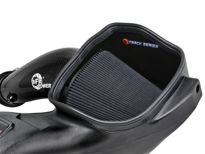 Track Series Carbon Fiber Intake System w/ Pro 5R Filter Black Ford F-150 Raptor R 23-26 V8-5.2L (sc) aFe Power-5