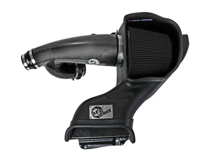 Track Series Carbon Fiber Intake System w/ Pro 5R Filter Black Ford F-150 Raptor 21-26 V6-3.5L (tt) aFe Power-4