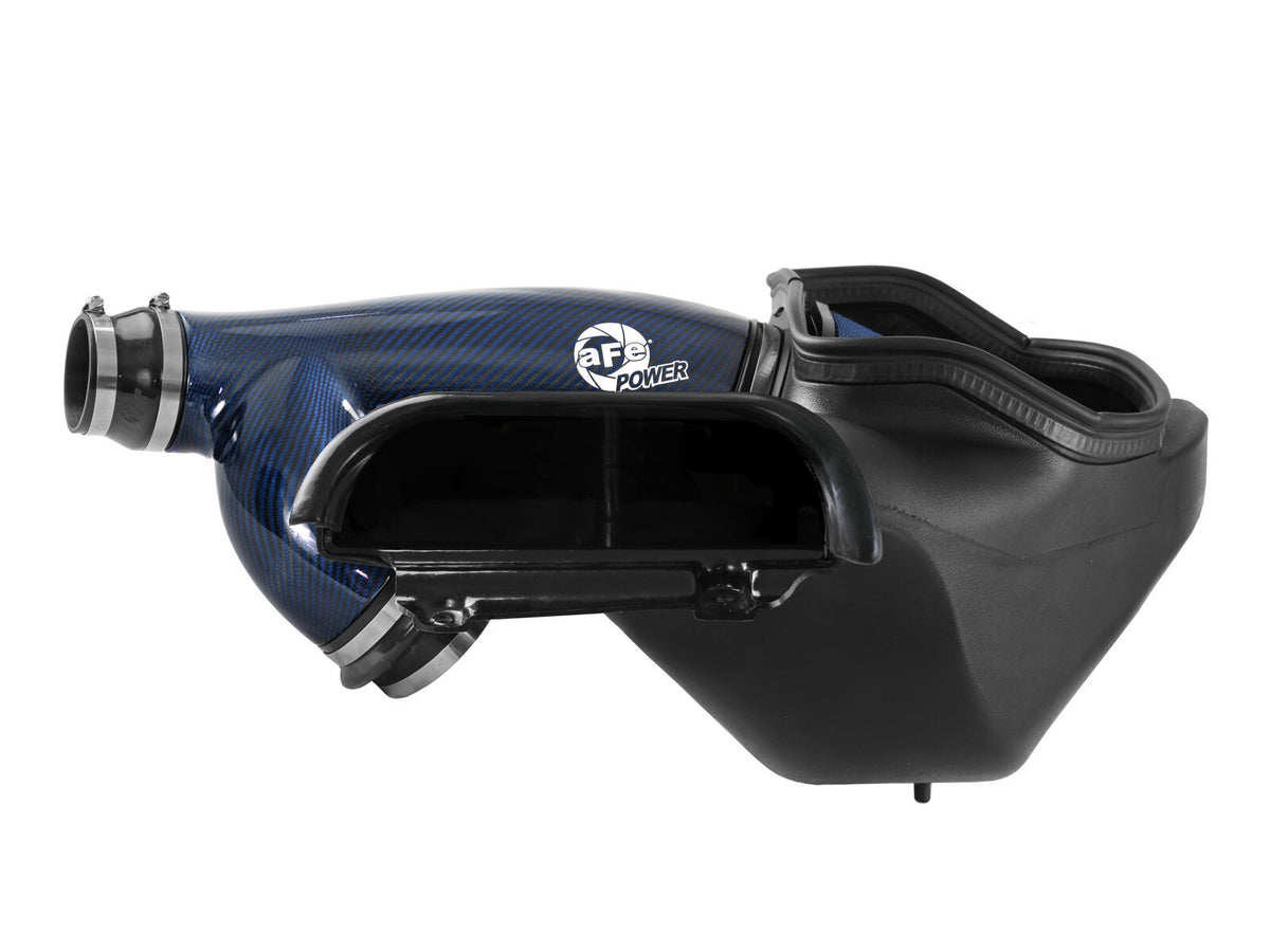 Track Series Blue Kevlar/Carbon Fiber Intake System w/ Pro 5R Filter Ford F-150 Raptor 17-26 V6-3.5L (tt) aFe Power-3
