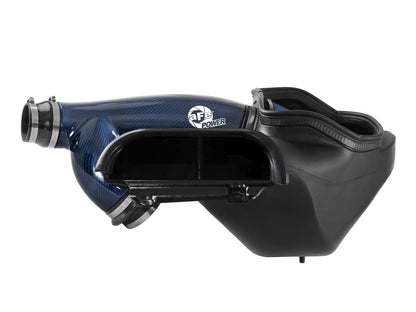 Track Series Blue Kevlar/Carbon Fiber Intake System w/ Pro 5R Filter Ford F-150 Raptor 17-26 V6-3.5L (tt) aFe Power-3