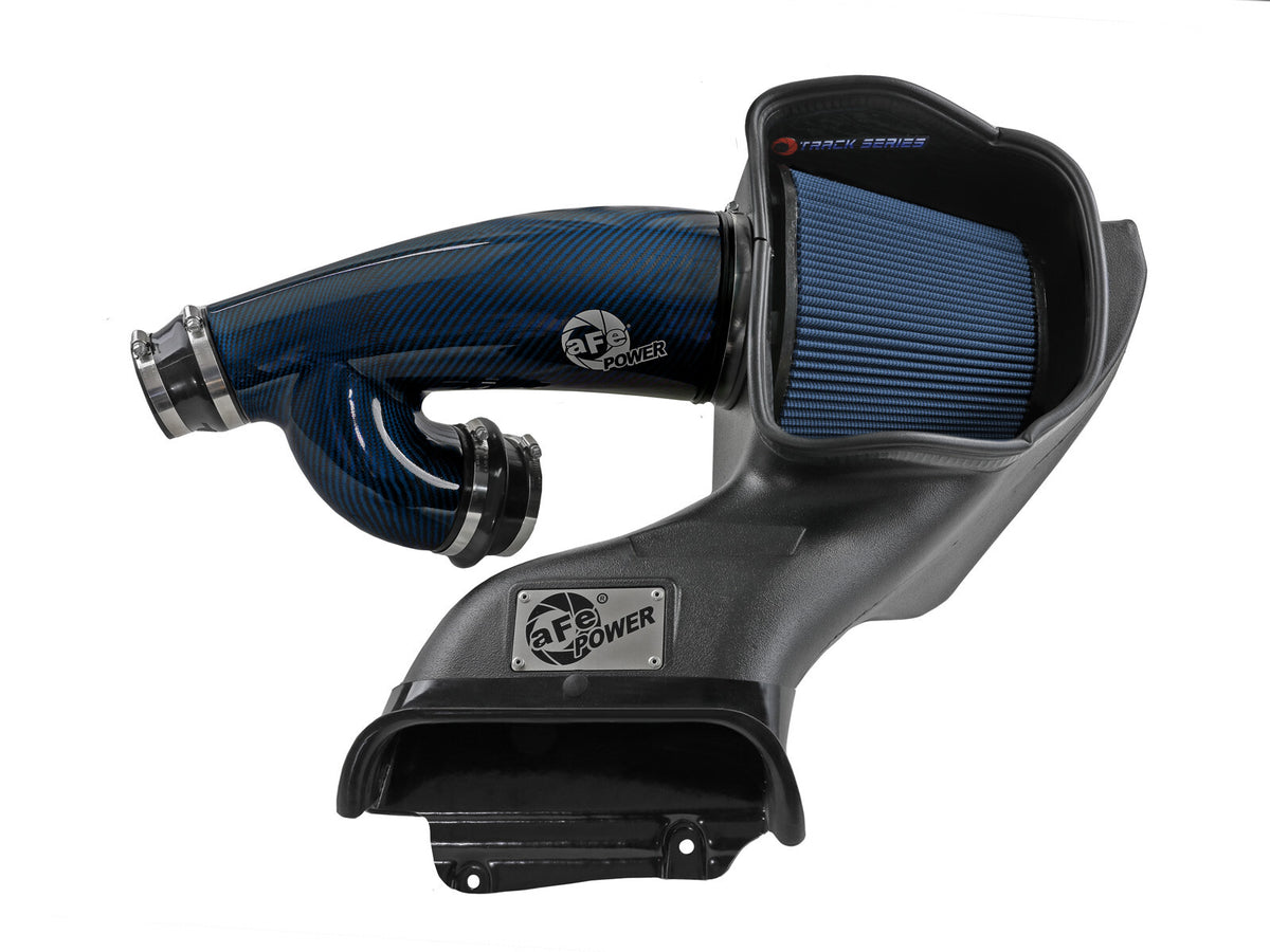 Track Series Blue Kevlar/Carbon Fiber Intake System w/ Pro 5R Filter Ford F-150 Raptor 17-26 V6-3.5L (tt) aFe Power-4